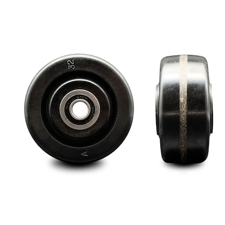 Service Caster SCC - 4" Phenolic Wheel Only w/Ball Bearing - 1/2" Bore - 800 lbs Capacity SCC-PHB420